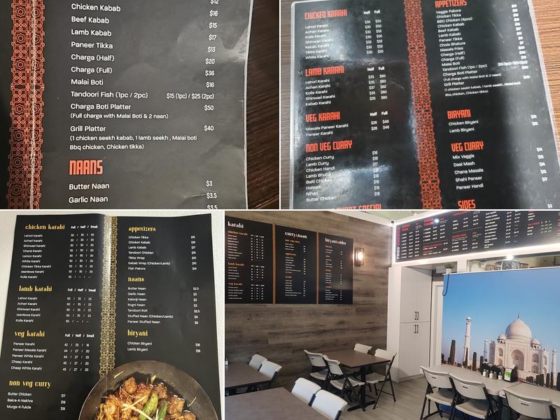 Barney's Karahiwala Restaurant Menu