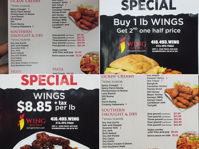 I WING KITCHEN Menu