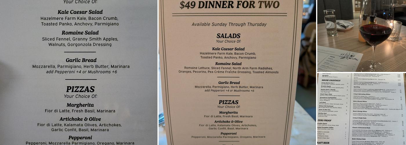 Bufala River District Menu