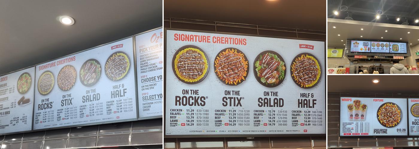 Osmow's Shawarma Menu