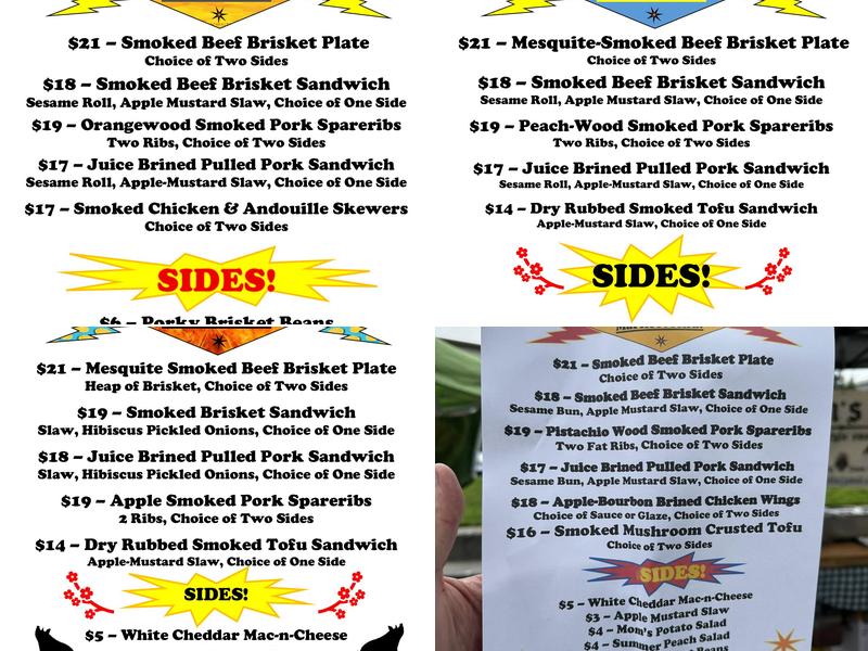 Melton's BBQ Menu