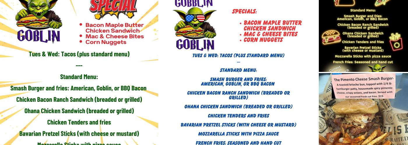 Gobblin Goblin Menu