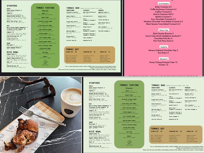 Cuddlefish Menu