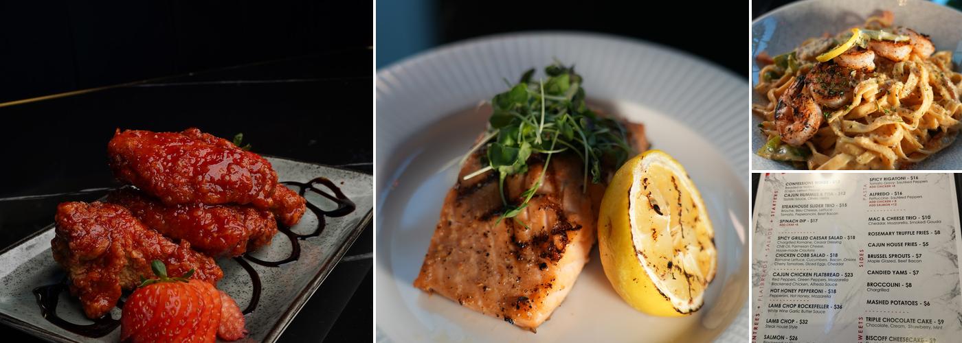 Confessions Restaurant & Lounge Menu