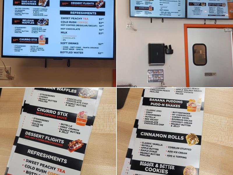 The Peach Cobbler Factory Menu