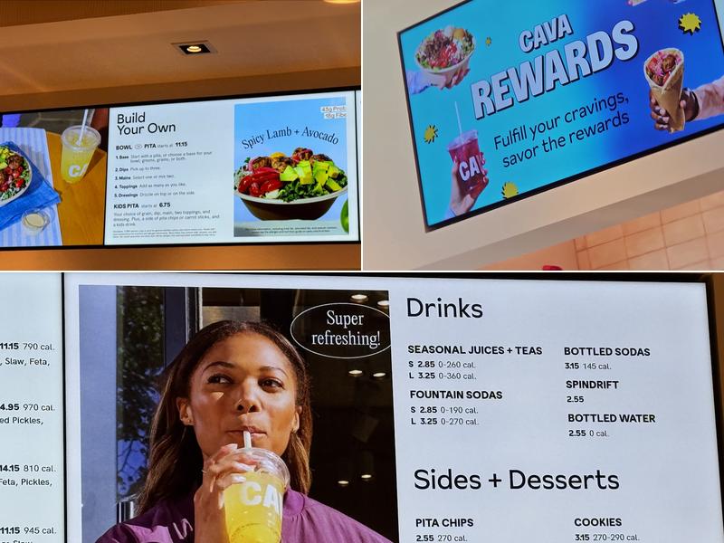 CAVA Menu