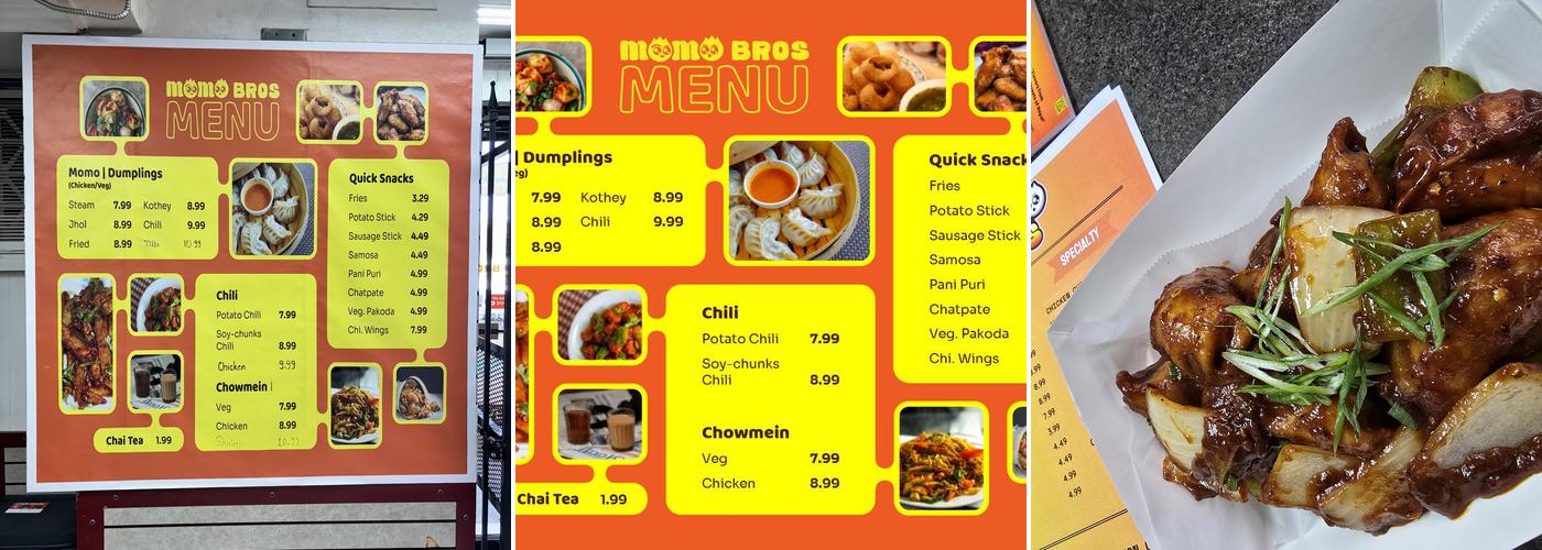 MoMo Bros Menu