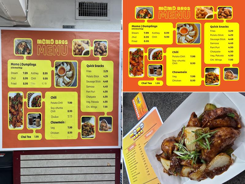 MoMo Bros Menu