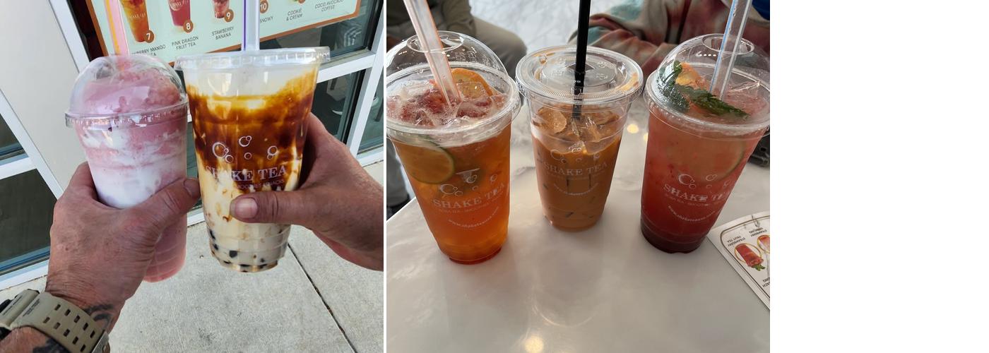 Shake tea Menu