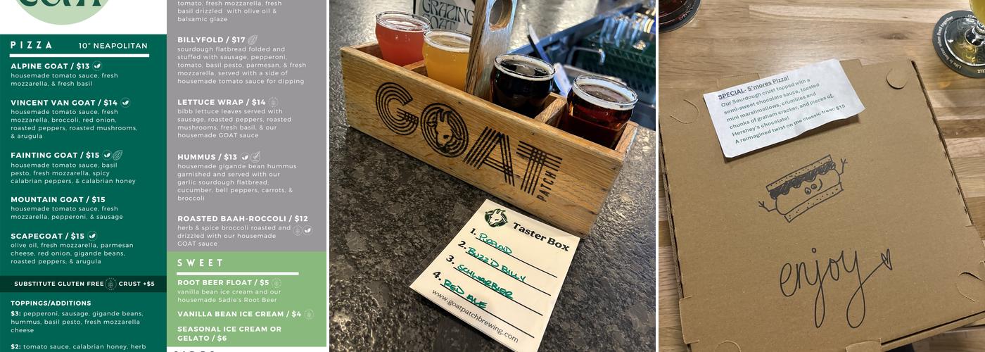 Goat Patch Brewing Company - Northgate Menu