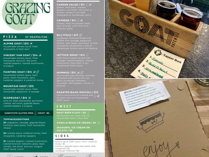 Goat Patch Brewing Company - Northgate Menu