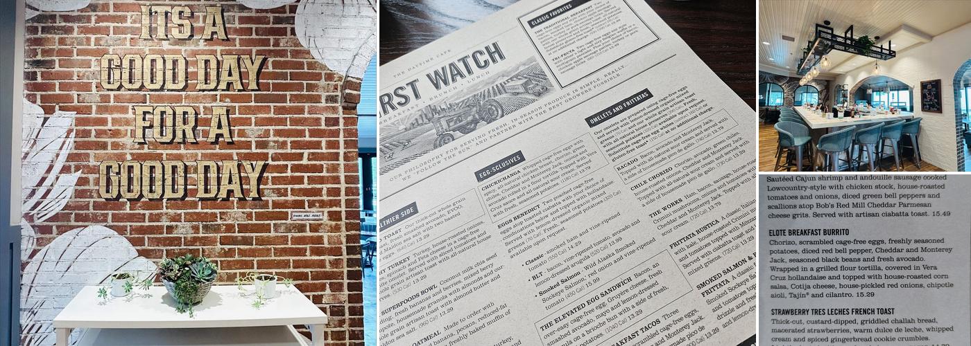 First Watch Menu