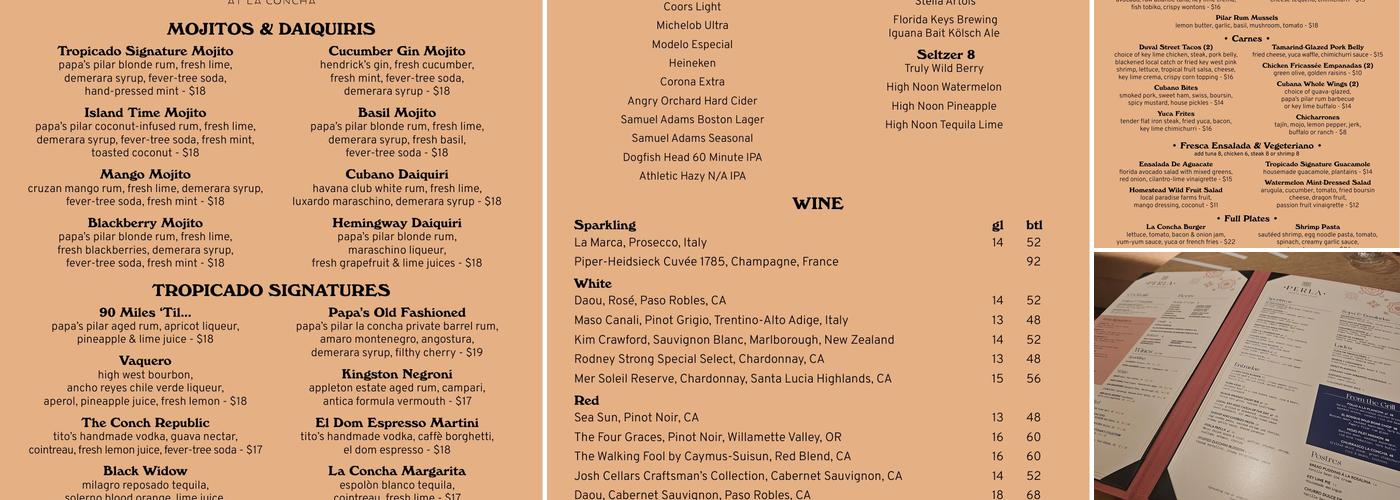 Perla Menu