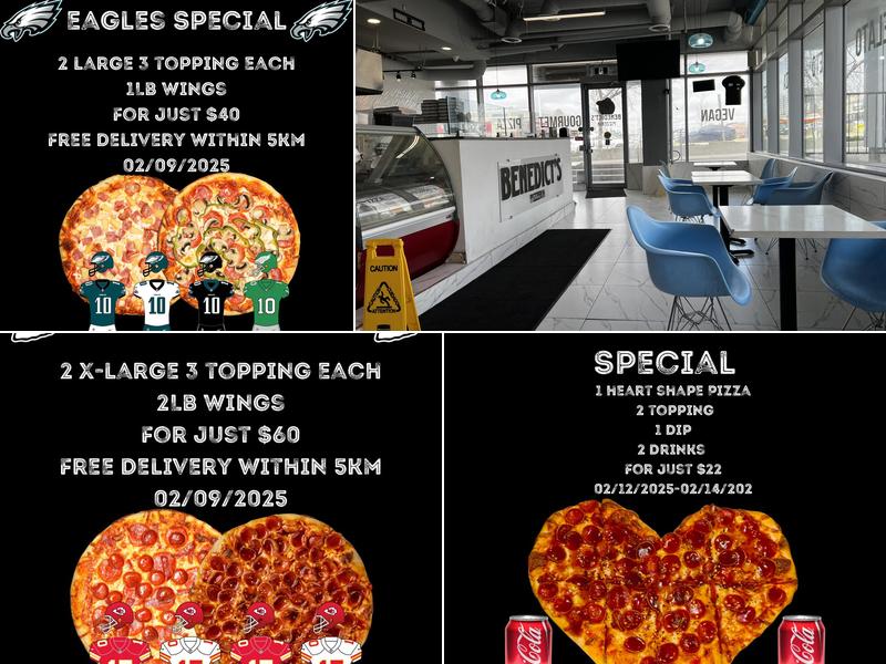 Benedict's Pizzeria 61 Bayly St W, Ajax