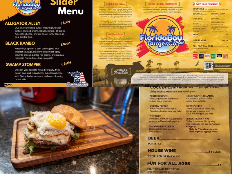 Florida Boy Burger Co. Menu