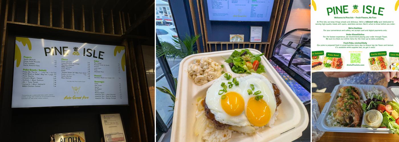 Pine Isle Menu