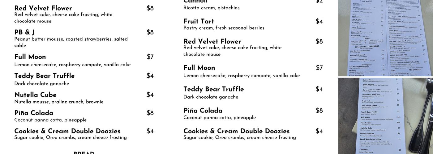 Peckish Restaurant and Bakery Menu