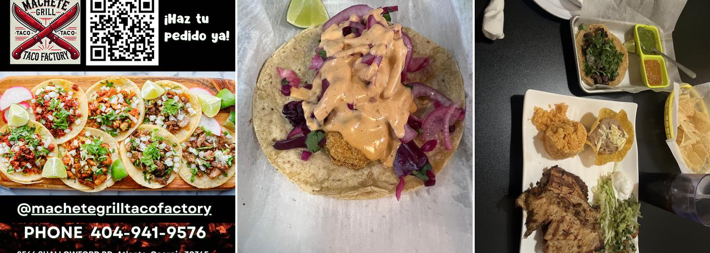 Machete Grill Taco Factory Menu