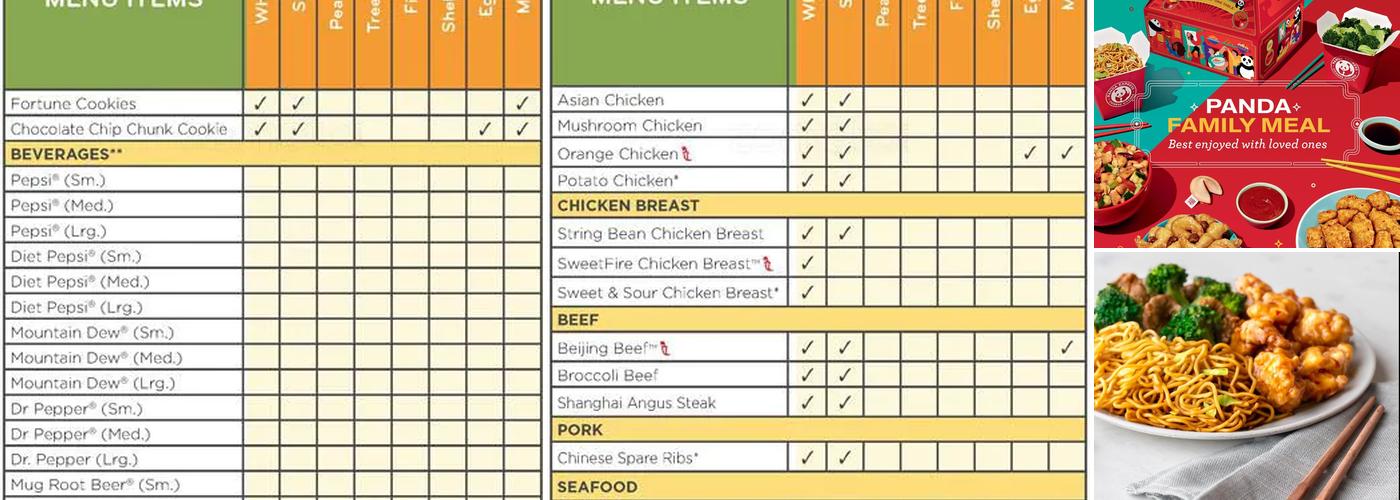 Panda Express Menu