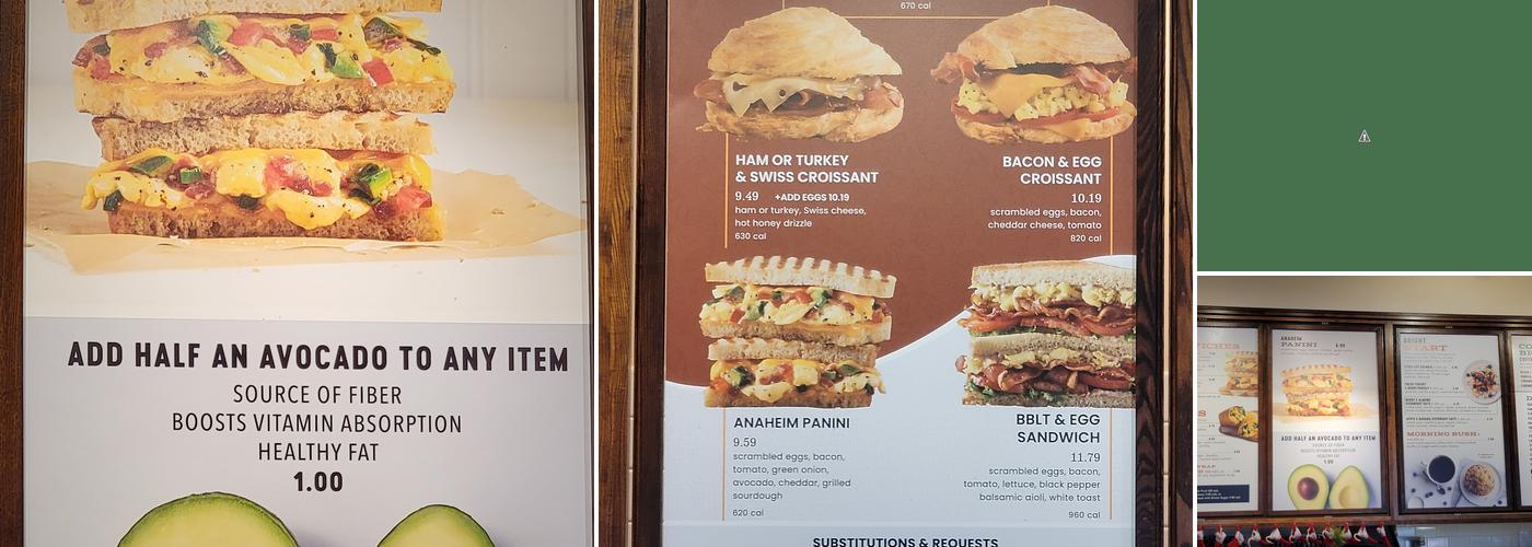 Corner Bakery Cafe Menu