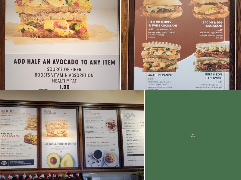 Corner Bakery Cafe Menu