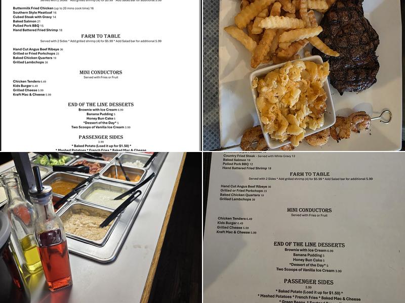 Trackside Tavern Menu