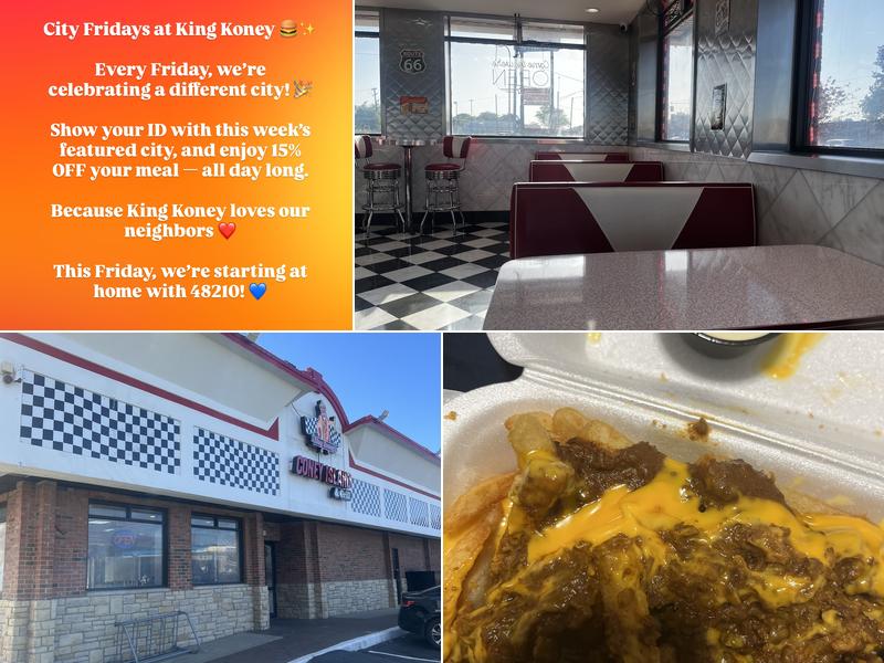 King Koney Coney Island & Grill 6211 W Warren Ave, Detroit
