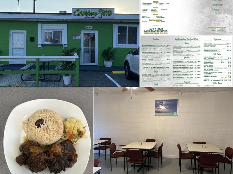 Caribbean taste Jamaican food Menu