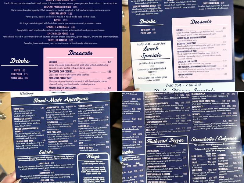 Amores Kitchen Menu