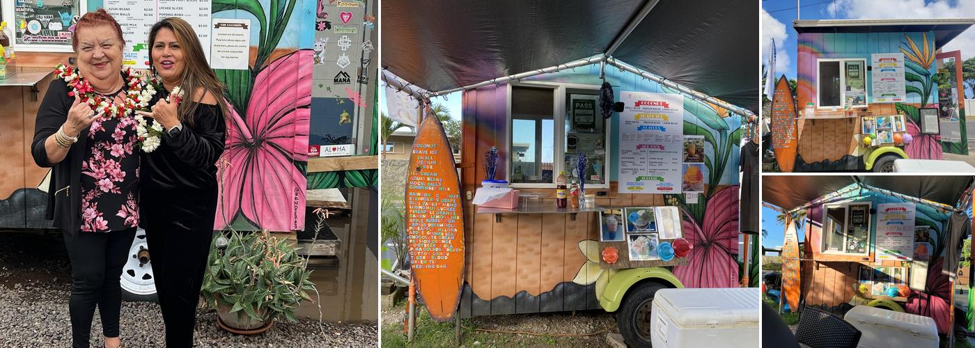 Great Cold Coconuts and shaved ice Menu