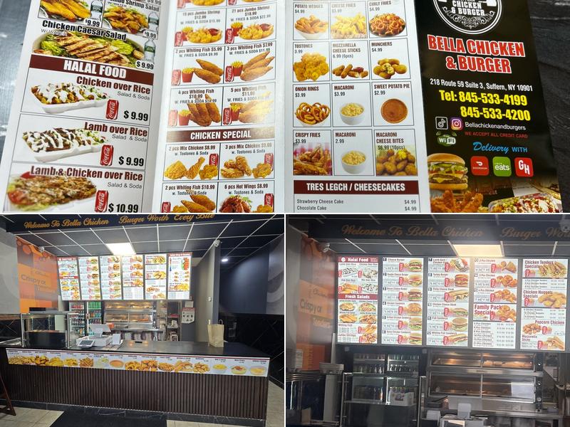 Bella Chicken And Burger Menu