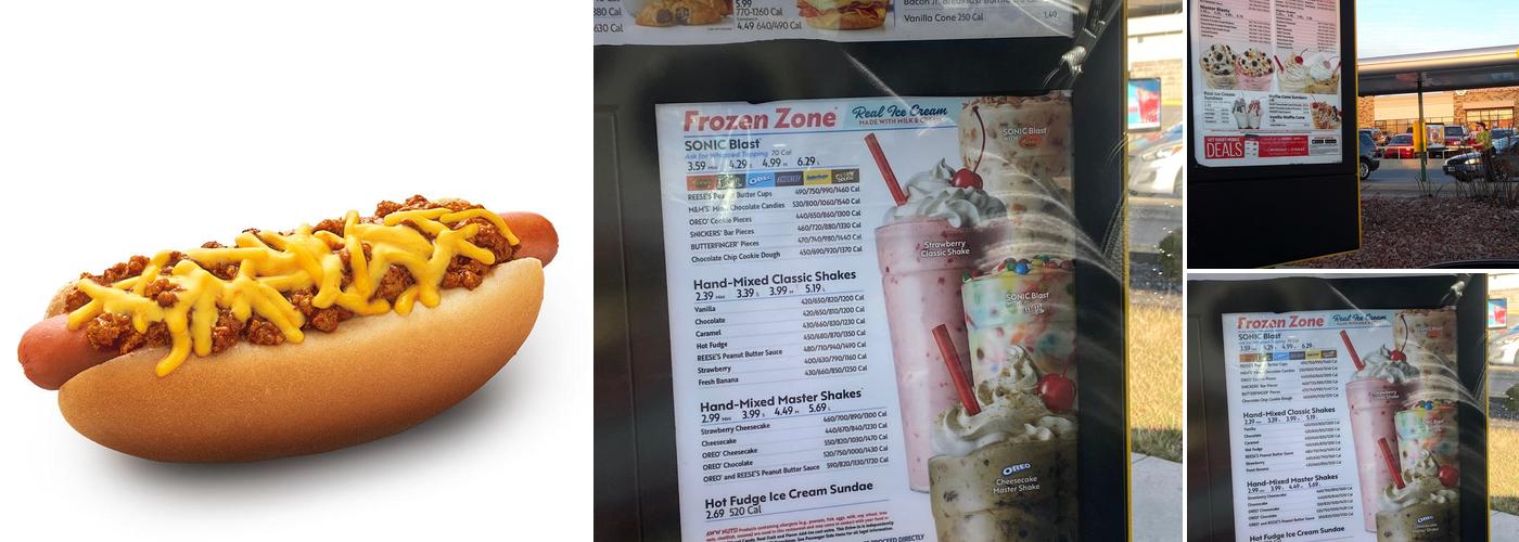 Sonic Drive-In Menu