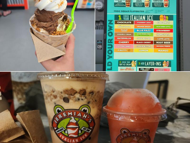 Jeremiah's Italian Ice Menu