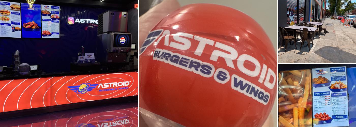 Astroid Burgers And Wings Menu