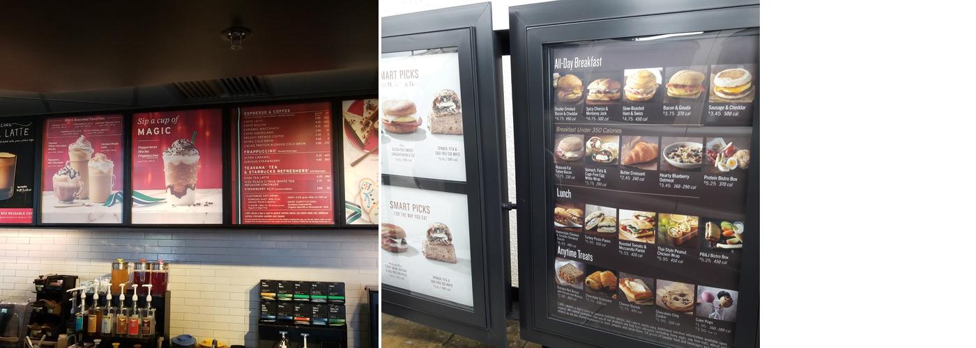 Starbucks Menu