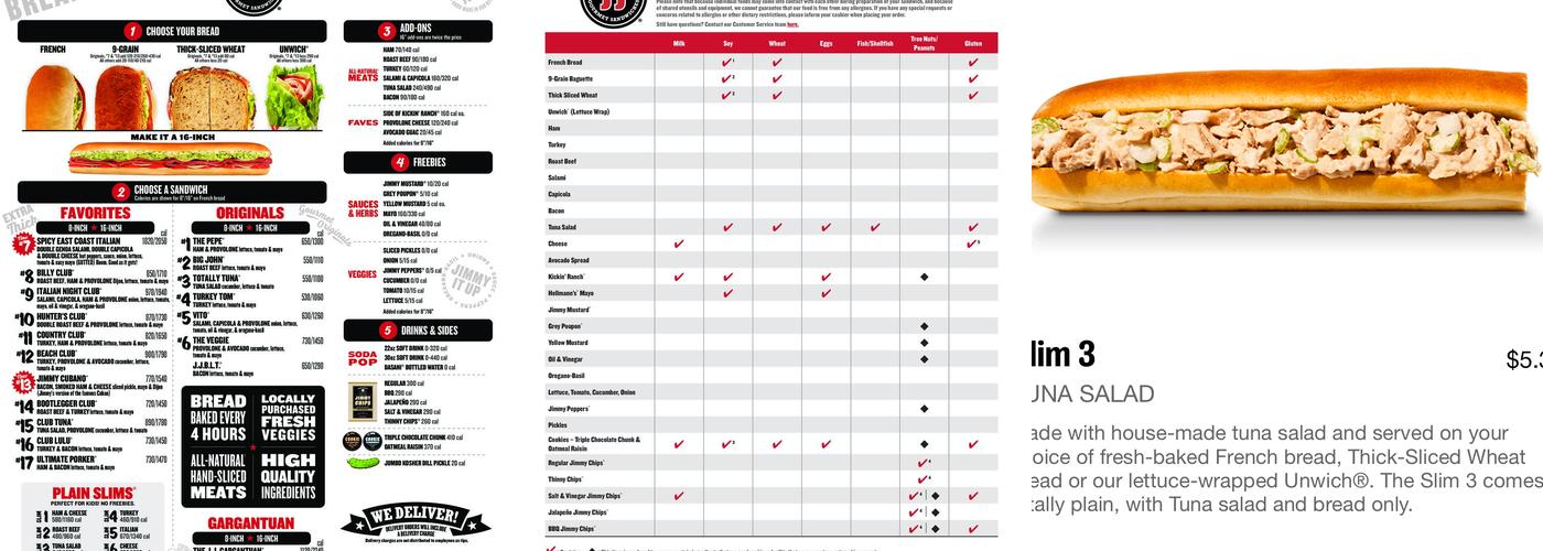 Jimmy John's Menu