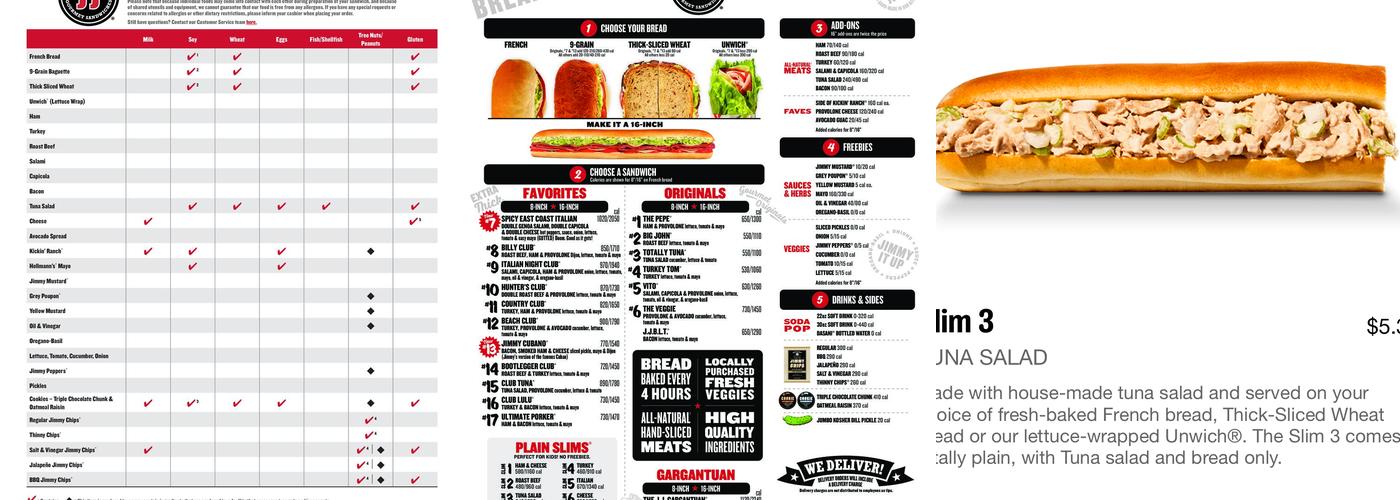 Jimmy John's Menu