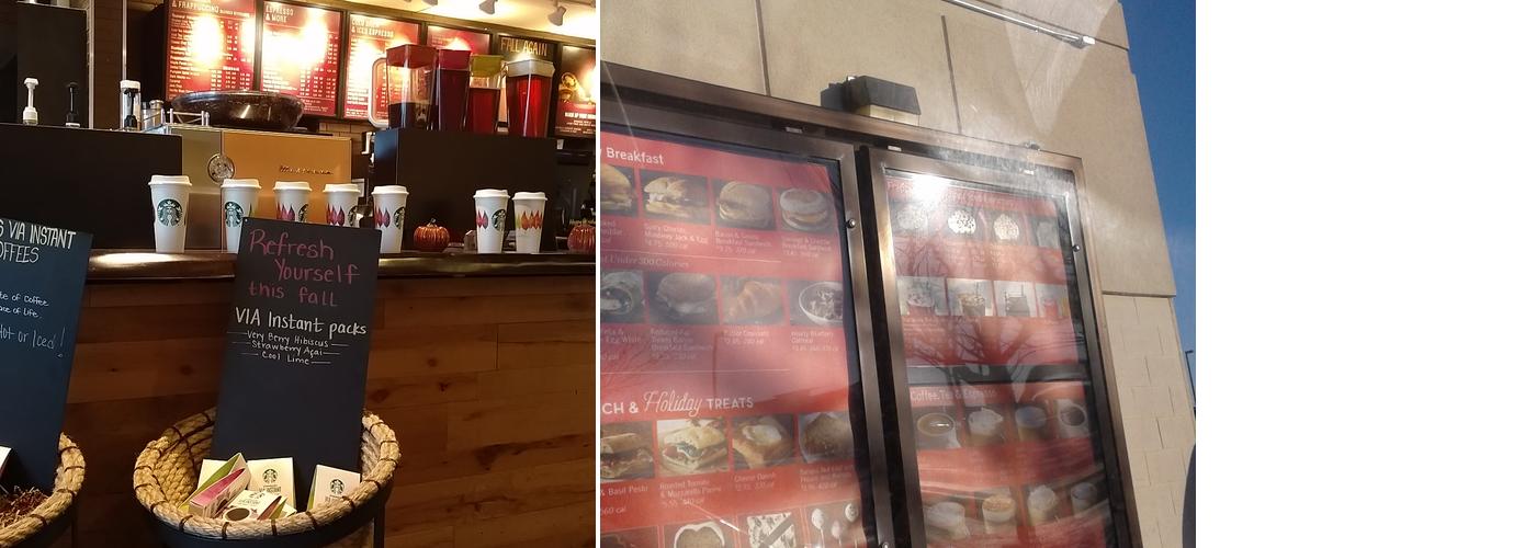 Starbucks Coffee Company Menu