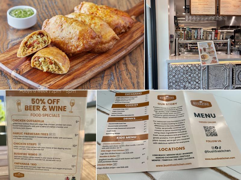 Bushfire Kitchen - Long Beach Menu