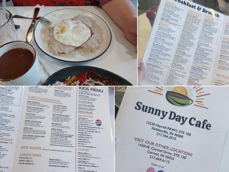 Sunny Day Cafe - Noblesville Menu