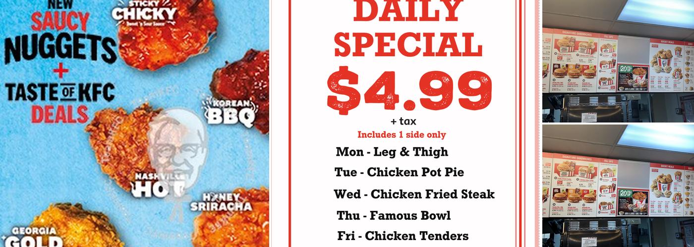 KFC Menu