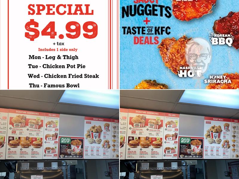 KFC Menu