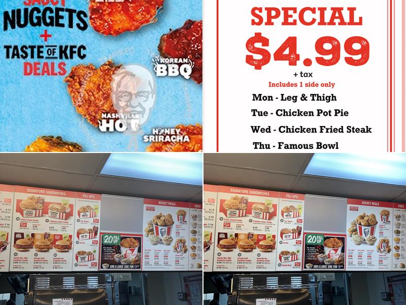 KFC Menu