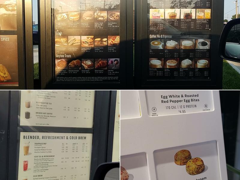 Starbucks Menu