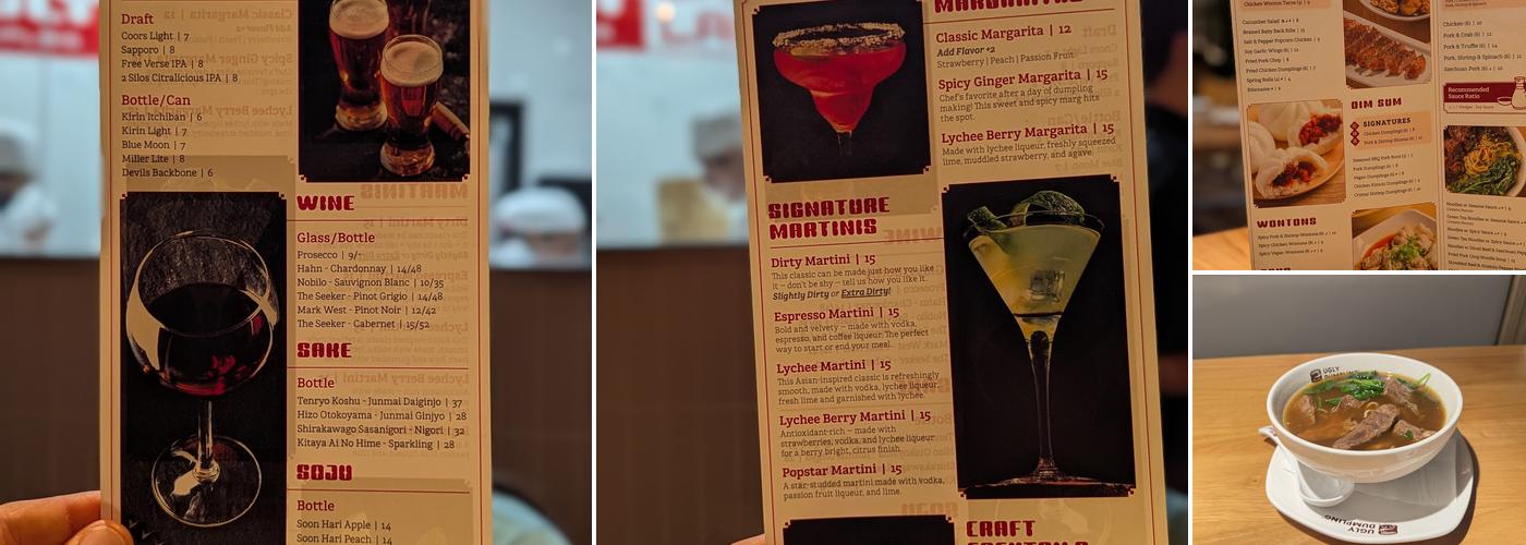 Ugly Dumpling Menu