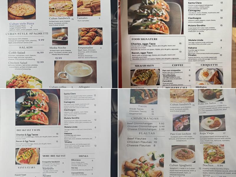 La Mulata Restaurant Menu