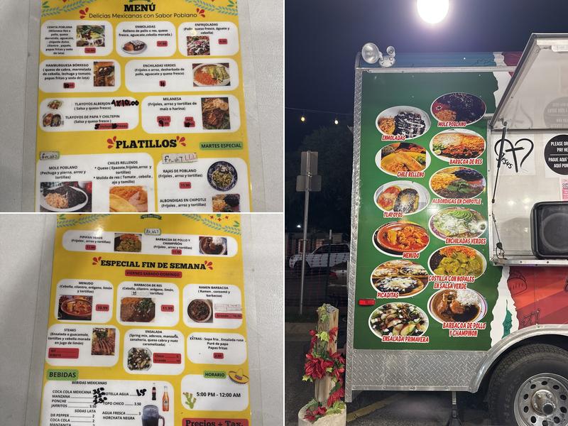 Sazón poblano Llc Menu