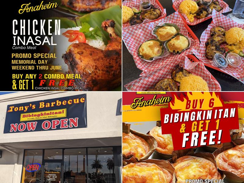 Tony's Barbecue and Bibingkinitan 1150 N Harbor Blvd #160, Anaheim