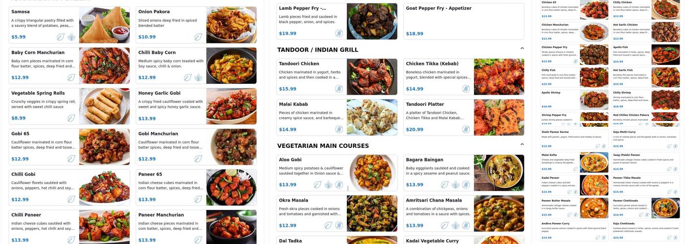 Red Chillez Indian Cuisine Menu