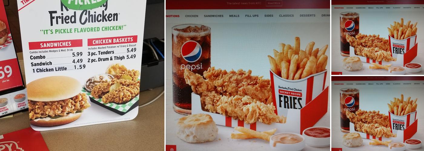 KFC Menu